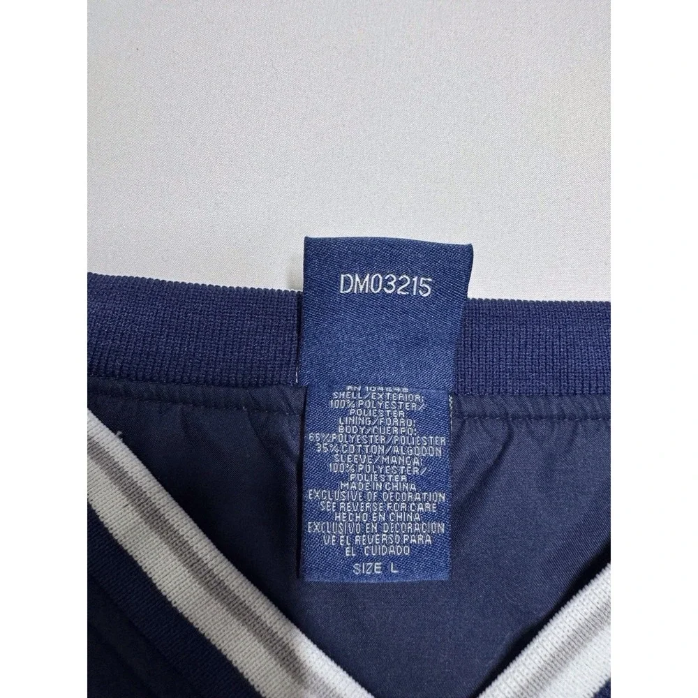 Dallas Cowboys Jacket Blue V Neck Pullover Apparel‎ Football Men's Size Large